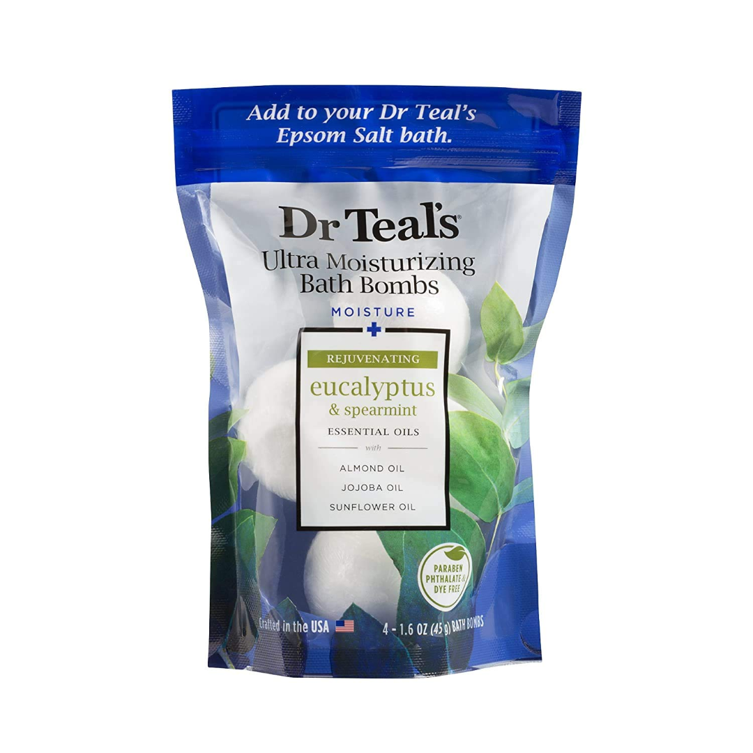 DR TEALS BATH BOMBS EAUCALYPTUS N SPEARMINT 45G